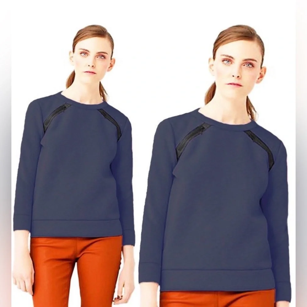 Kate Spade Saturday zip around shoulder sweatshirt Small - Picture 2 of 8
